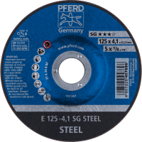 Круг шлифовальный E 125-4,1 SG STEEL (457696)