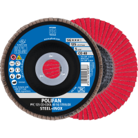 Круг шлифовальный лепестковый POLIFAN PFC 125 CO-COOL 40 SG STEELOX (725467)