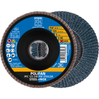Круг шлифовальный лепестковый POLIFAN PFC 125 Z40 PSF STEELOX/X-LOCK (113639)