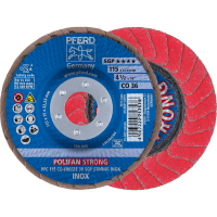 Круг шлифовальный лепестковый POLIFAN PFC 115 CO-FREEZE 36 SGP STRONG INOX (835296)