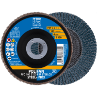 Круг шлифовальный лепестковый POLIFAN PFC 100 Z120 PSF STEELOX/16 (953303)