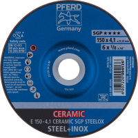 Круг шлифовальный E 150-4,1 CERAMIC SGP STEELOX (094136)