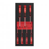 Отвертки TORX набор 7ед. в ложементе (T7/T8 x65, T9/T10/T15x75, T20/T25x100)