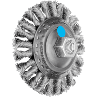 Щетка тарельчатая плетеная POS KBG 10013/M14 CT INOX 0,50 (003794)