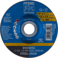 Круг шлифовальный DUODISC E 125-1,9 PSF DUO STEELOX (835098)