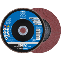 Круг шлифовальный лепестковый POLIFAN PFC 180 A60 SG STEELOX (167854)