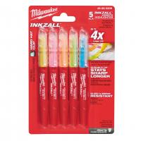 Текстовыделители Цветные INKZALL™ набор 5 ед. (желтый/розовый/оранжевый/зеленый/синий)